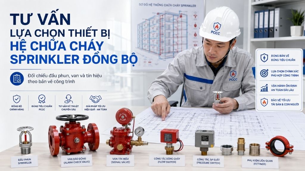 Tư vấn lựa chọn thiết bị hệ chữa cháy c đồng bộ